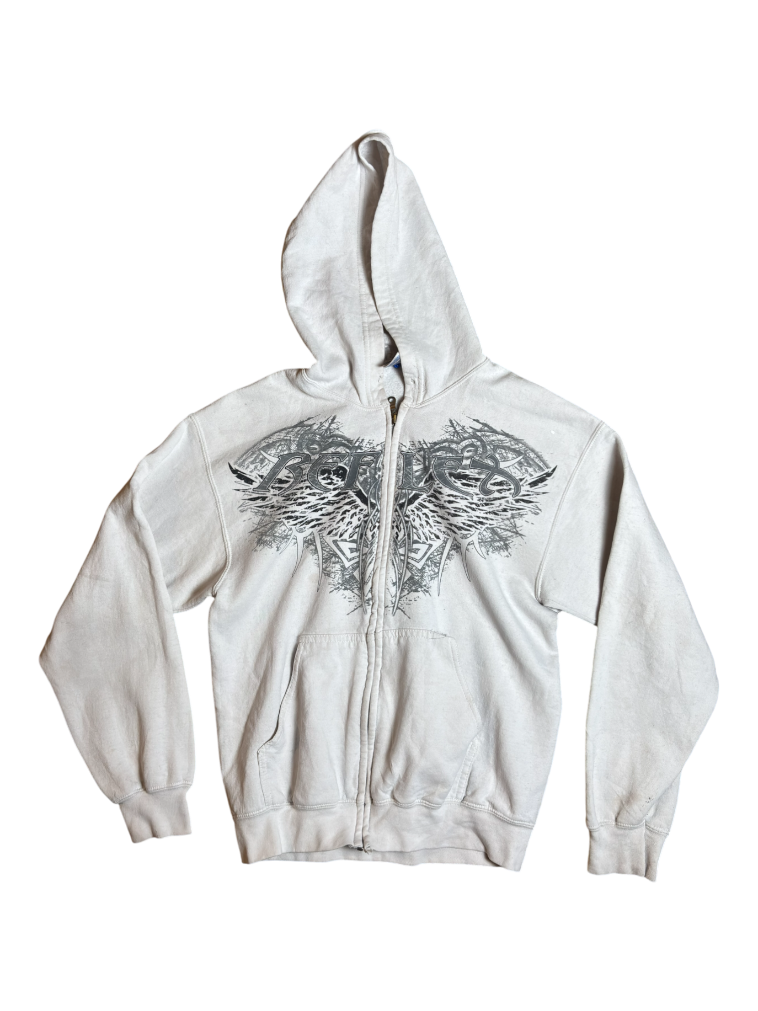 00s Tribal Graphic Zip up / M