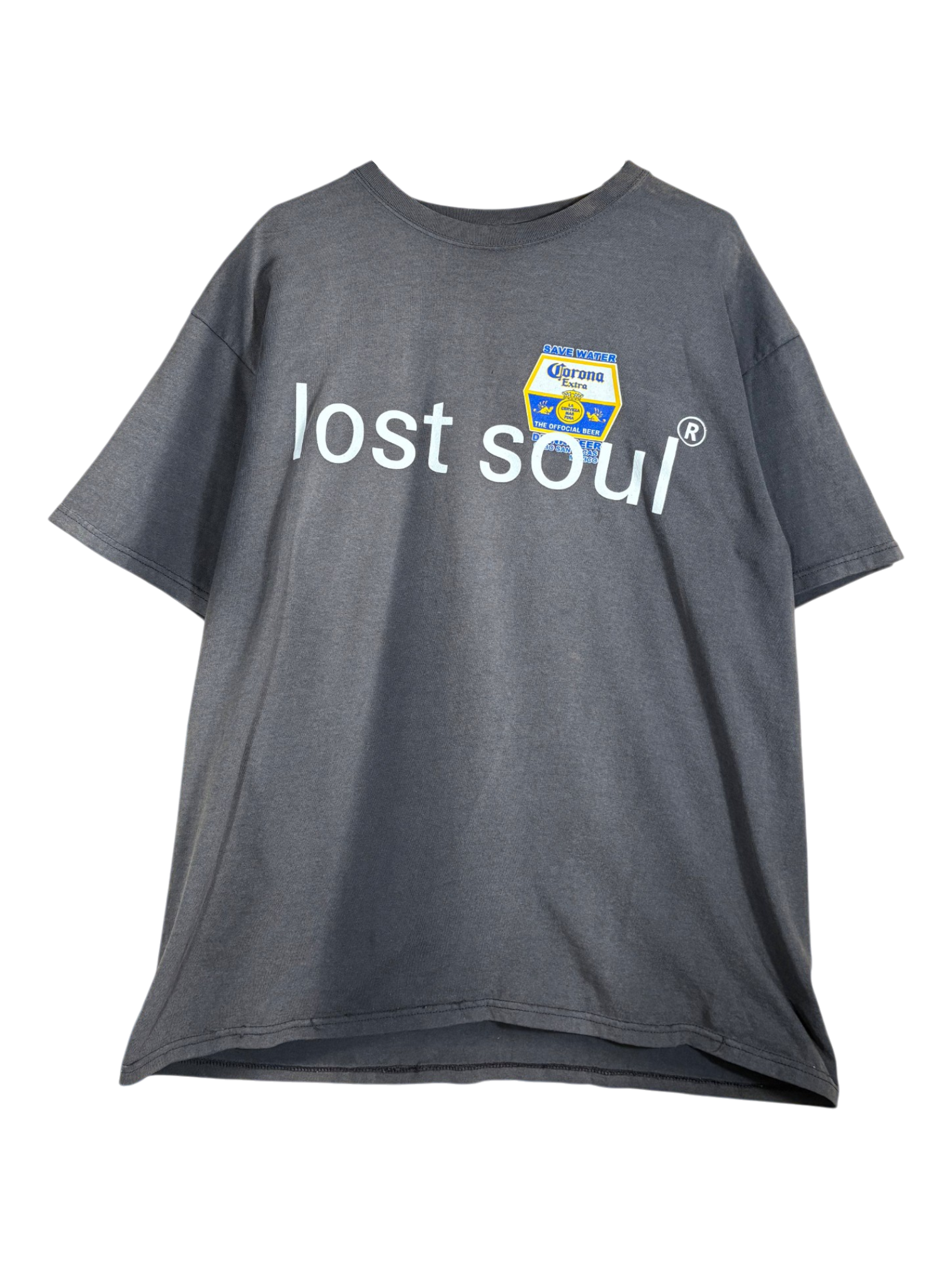 lost soul® 90s corona save water drink beer tee / MEDIUM