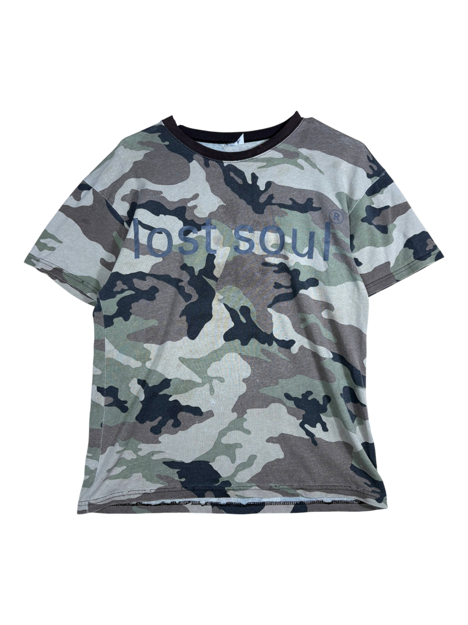 lost soul® 90s camo tee / SMALL