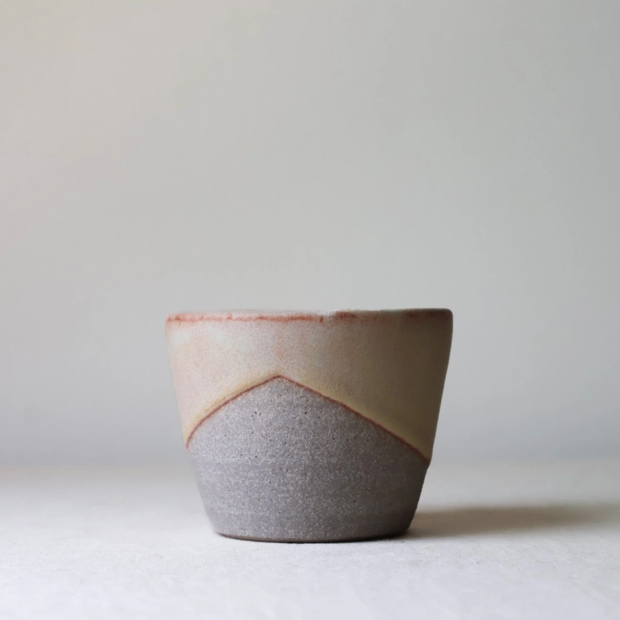 Pink & Yellow Angular Tumbler — Studio Second