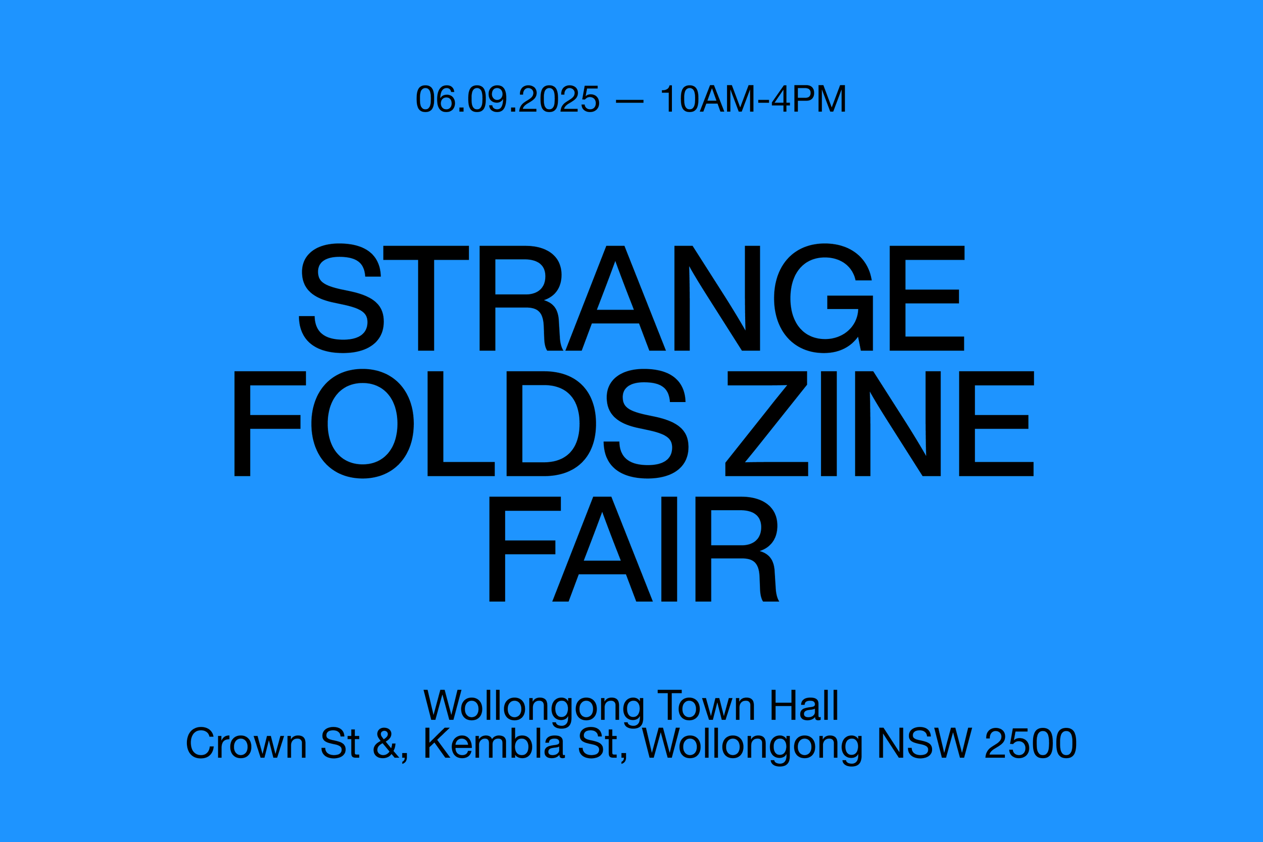 Strange Folds Zine Fair 2025