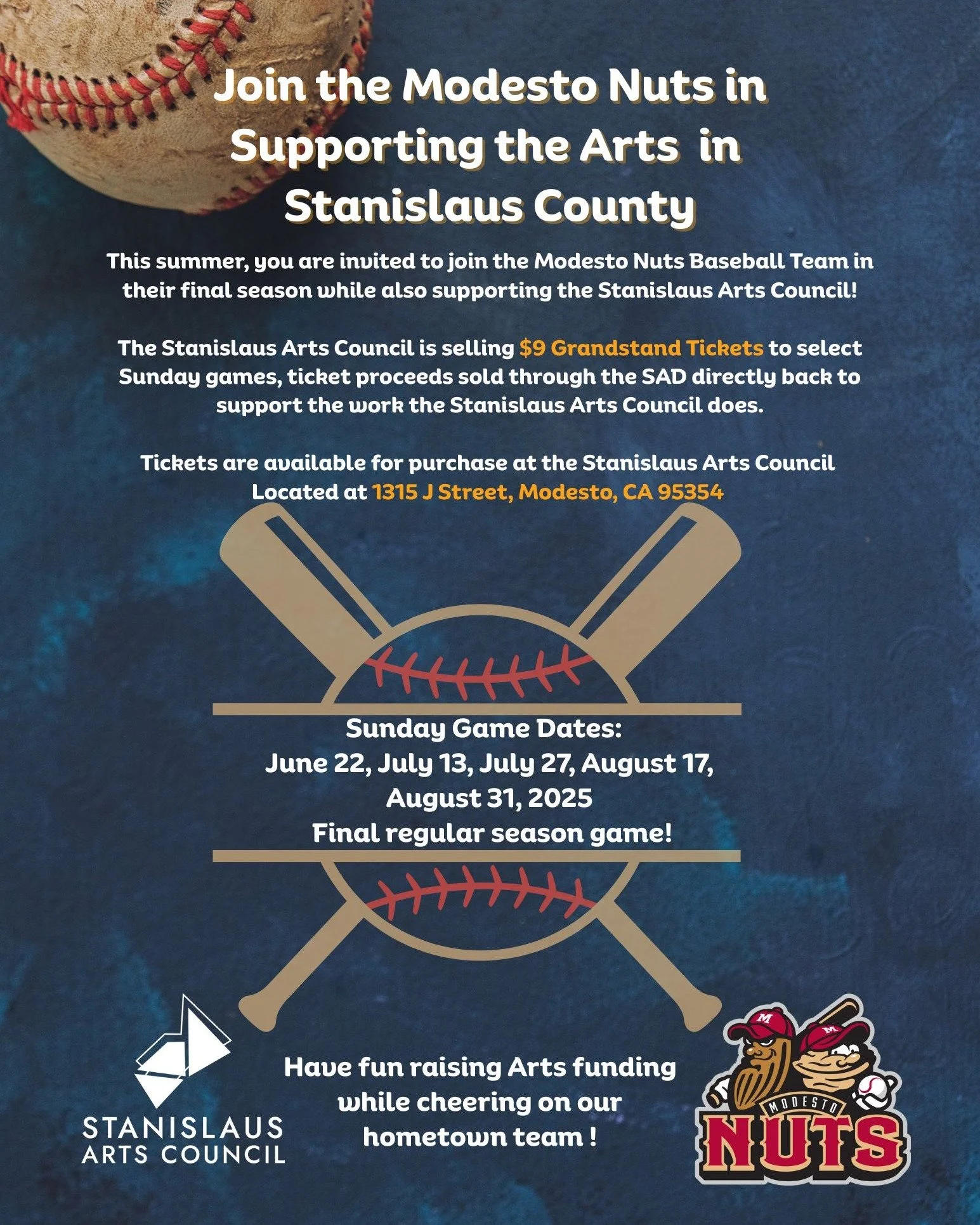 Modesto Nuts X Stanislaus Arts Council