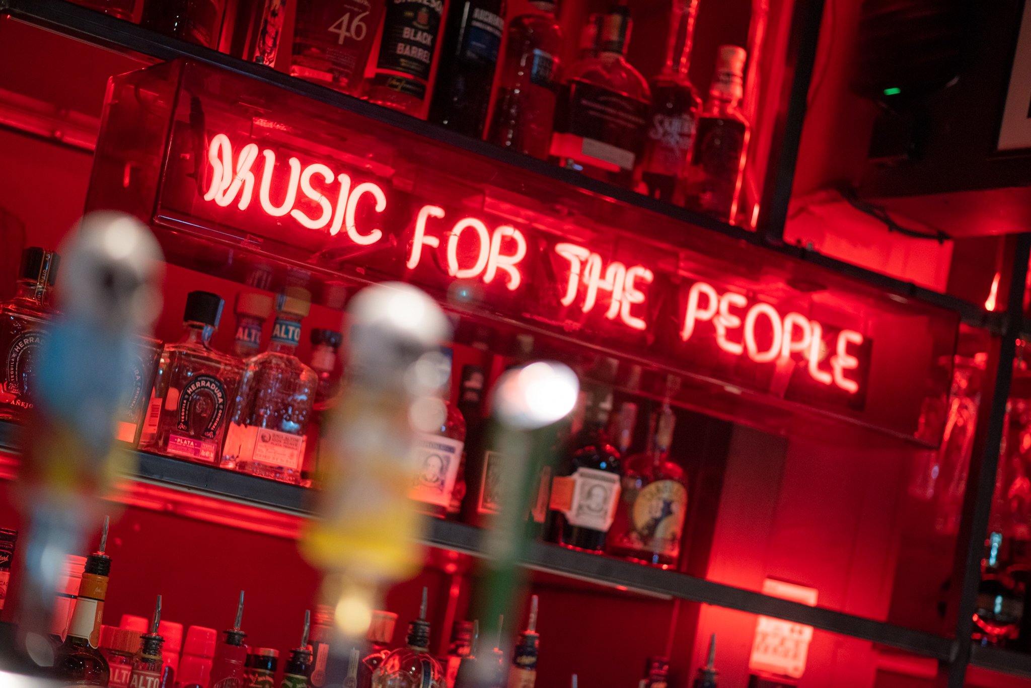Music for the People Neon Bar Sign