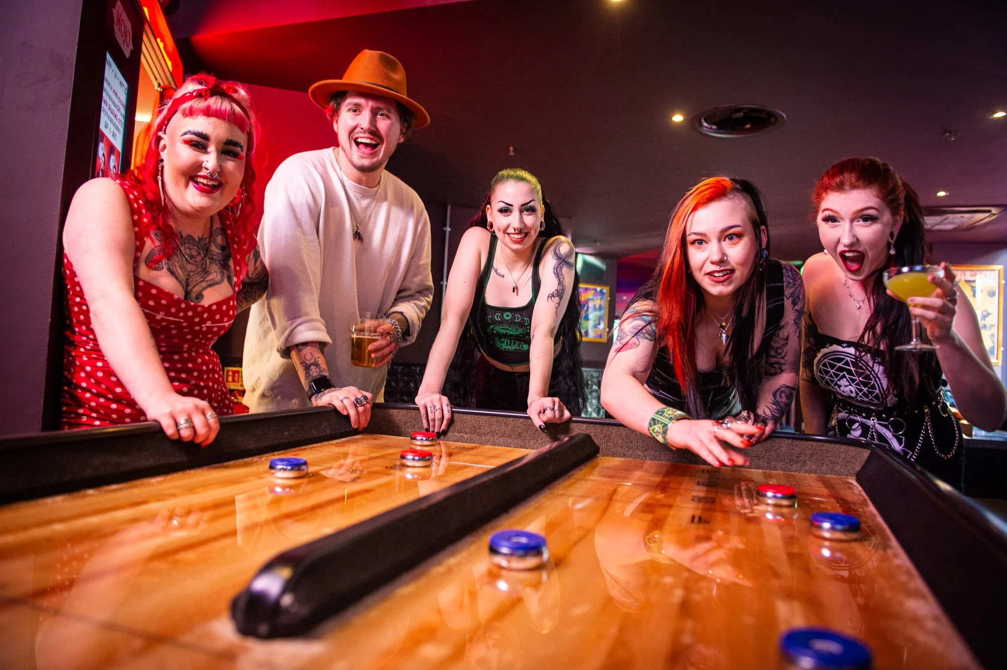 Play Shuffleboard in Newcastle — MOJO Bar