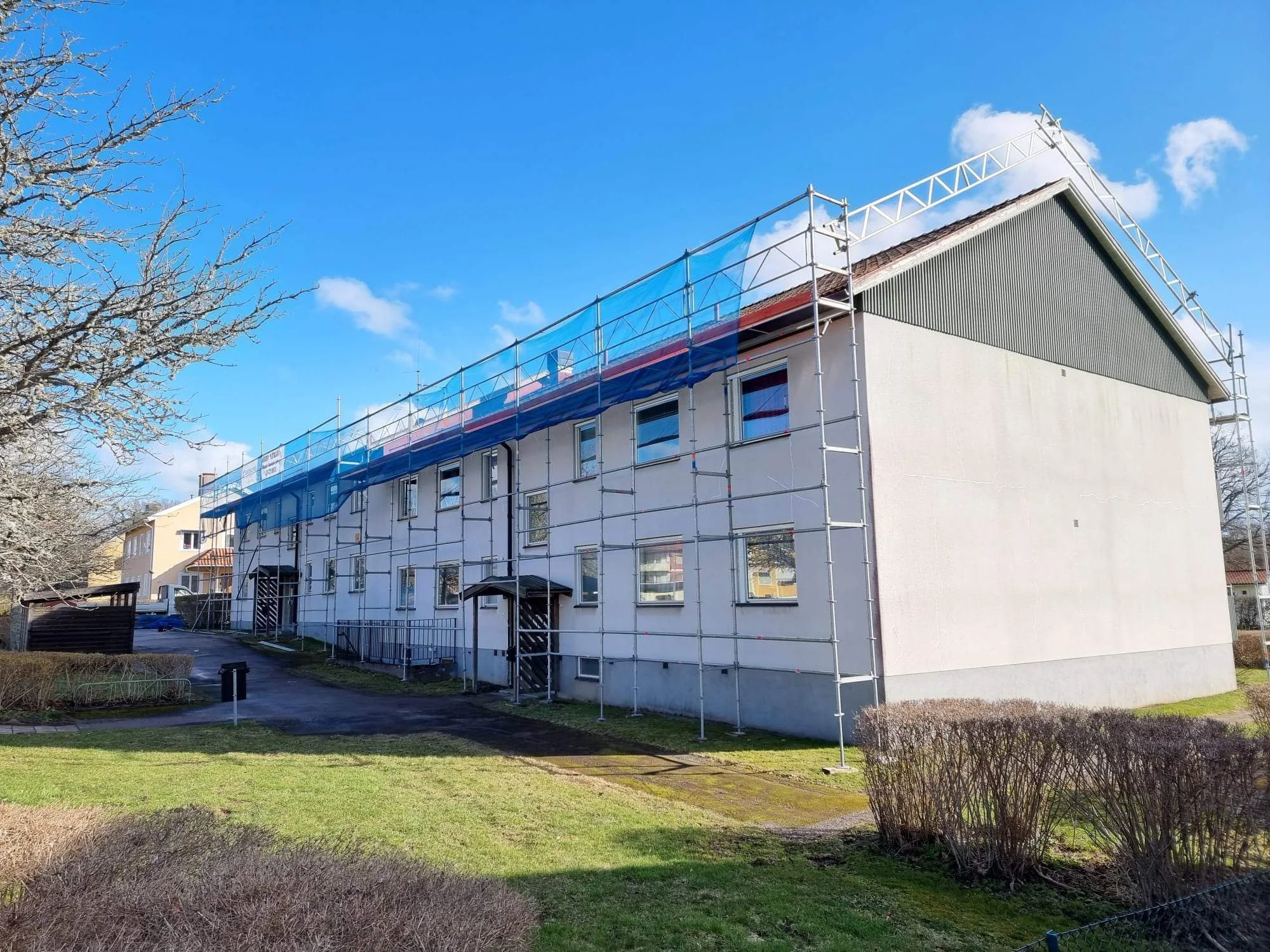 Byggställning lägenhet Kalmar