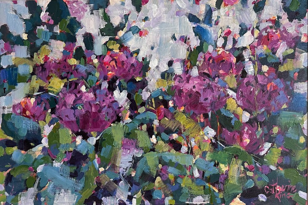 Hydrangea Border: €900 framed (75cm x50cm)