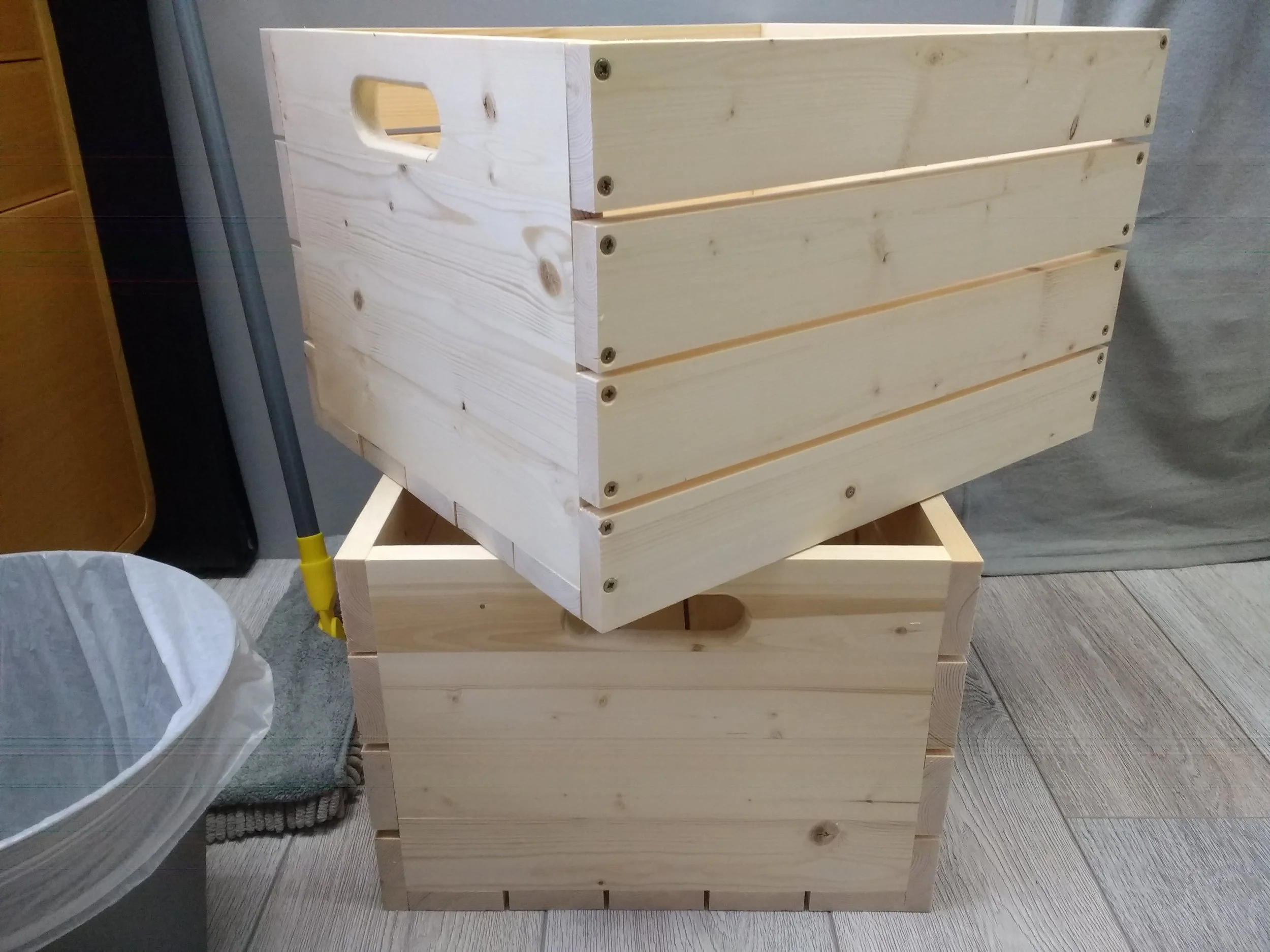 The 2 crates made
