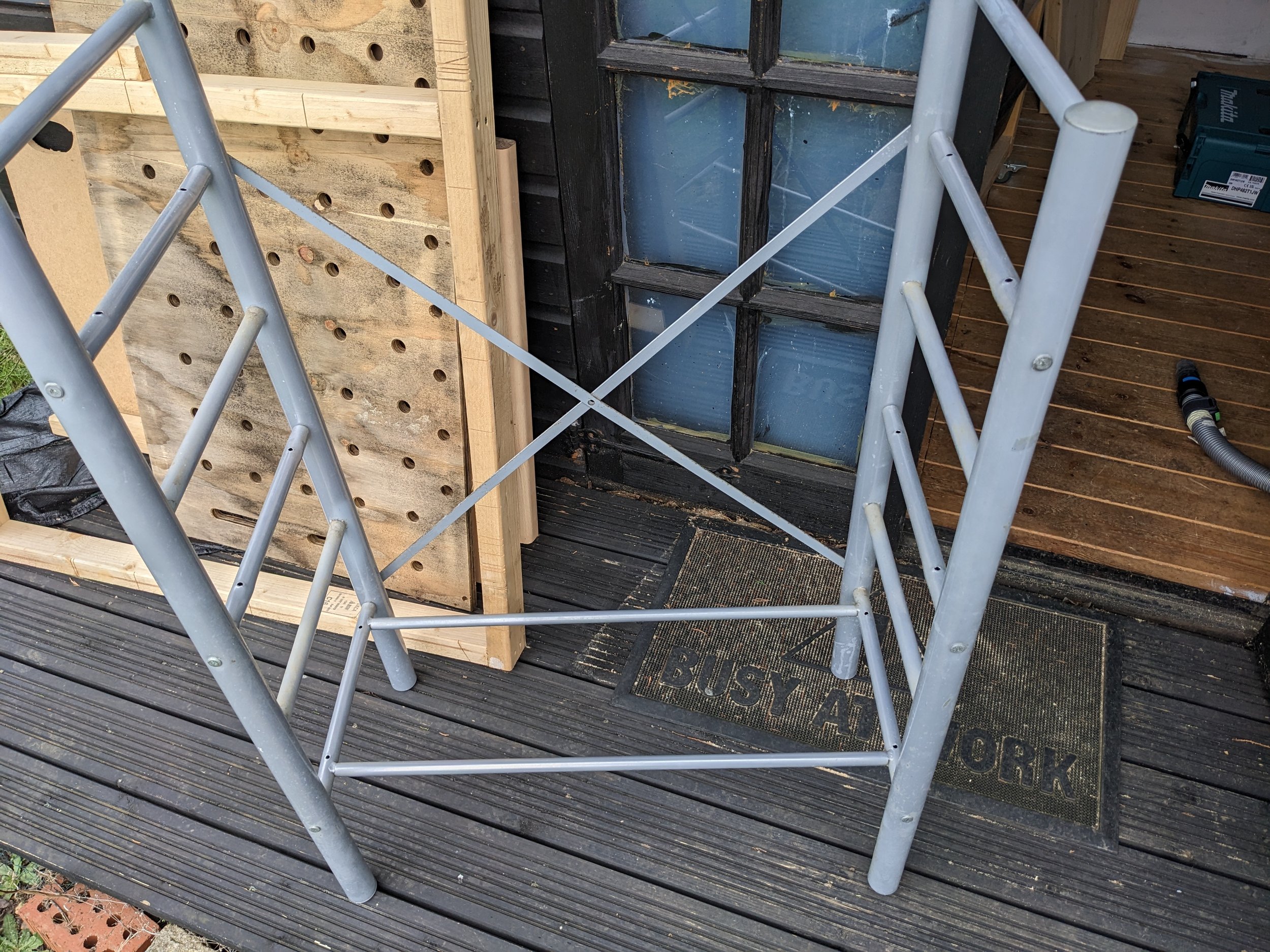 The metal unit bare