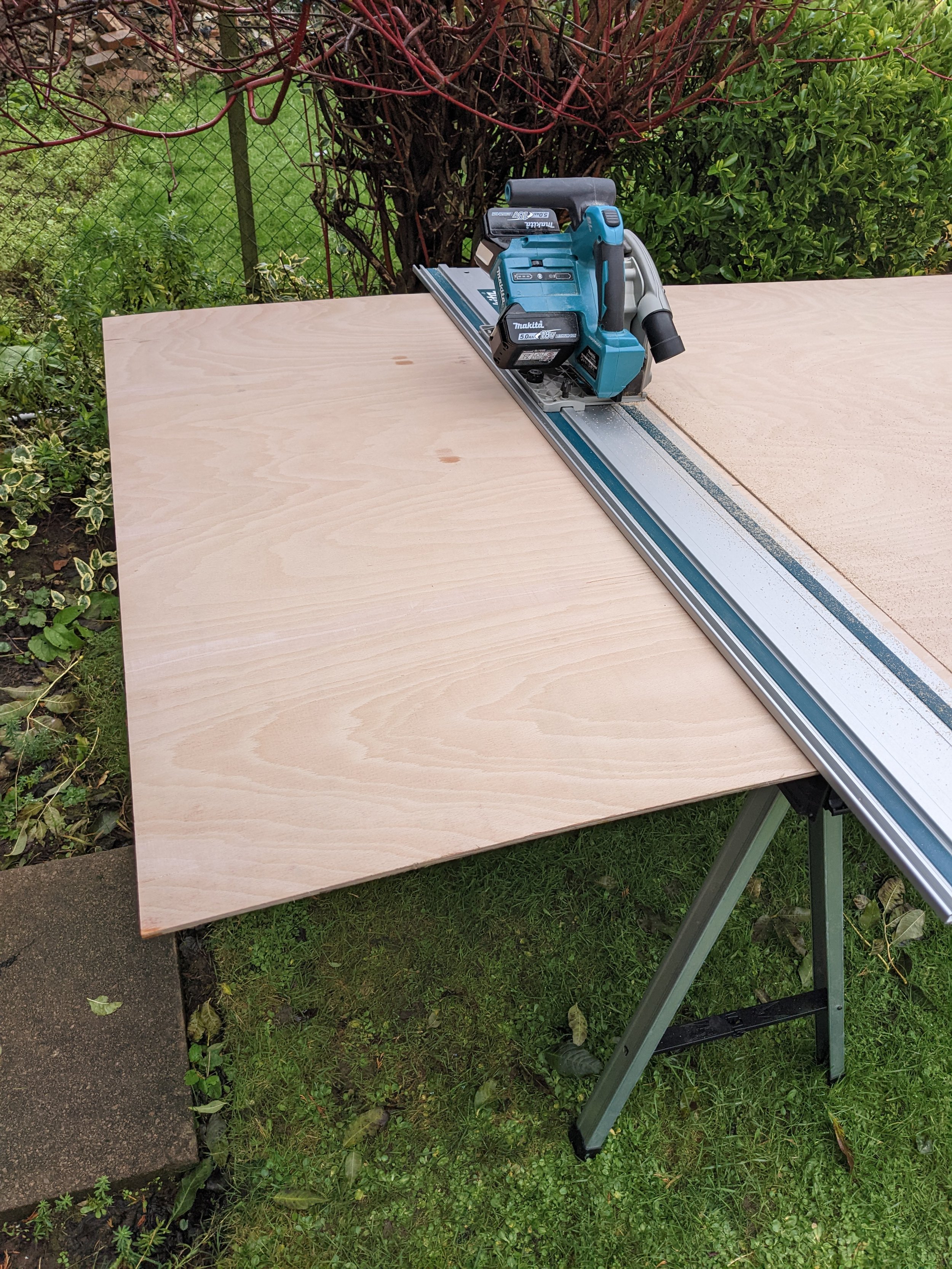 3. Cutting some of the spare material to length