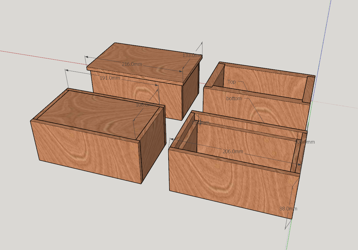 1. Intial designing of the box