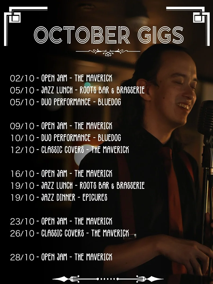 ✨ Monthly Gig Schedule ✨

🎶 @maverick.gla Residencies
&bull;Weekly open jam Thursdays
&bull;Sundays (fortnightly) with @baillieholleway 

🎶 @bluedogglasgow Residencies
&bull; 1st Sunday of the month (5&ndash;8PM)
&bull; 2nd Friday of the month (8&n