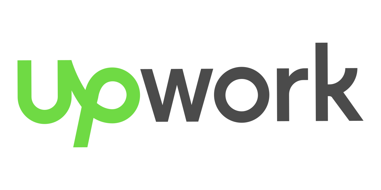 Upwork logo with the word 'upwork' in black and green lowercase letters.