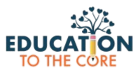 Logo with a tree and the words 'Education to the Core'.