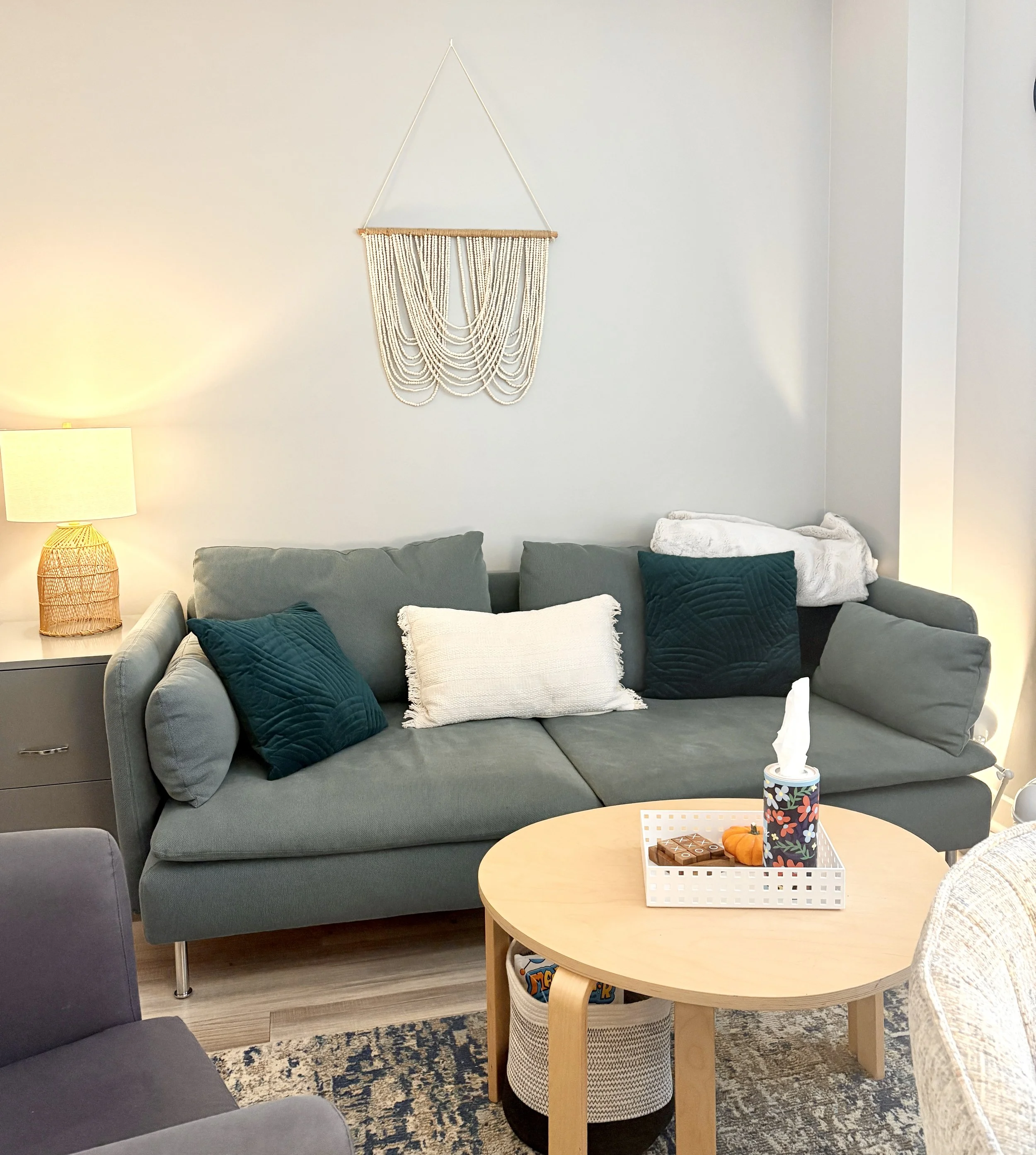 Beth Tutt's art therapy office in Northwest Washington, DC