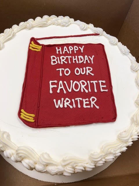 our favorite writer birthday cake.jpg