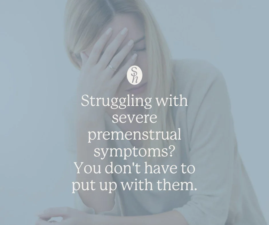 You don't have to put up with them.
Whether it's PMS or PMDD, proper diagnosis and treatment can be life-changing.
At Sirona Health, our women's health specialists understand the complexities of menstrual health and offer personalised treatment plans