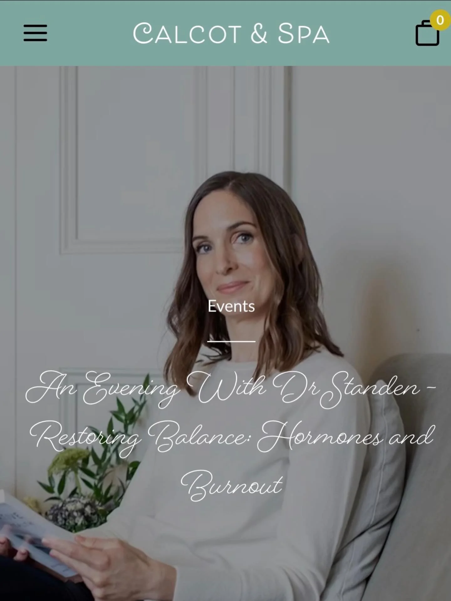 Join me on Thursday 23rd April at Calcot Spa.  Restoring Balance: Hormones and Burnout
Book online.  This session will explore how chronic stress, mental load, poor sleep and life transitions in midlife affect women&rsquo;s hormonal systems, includin