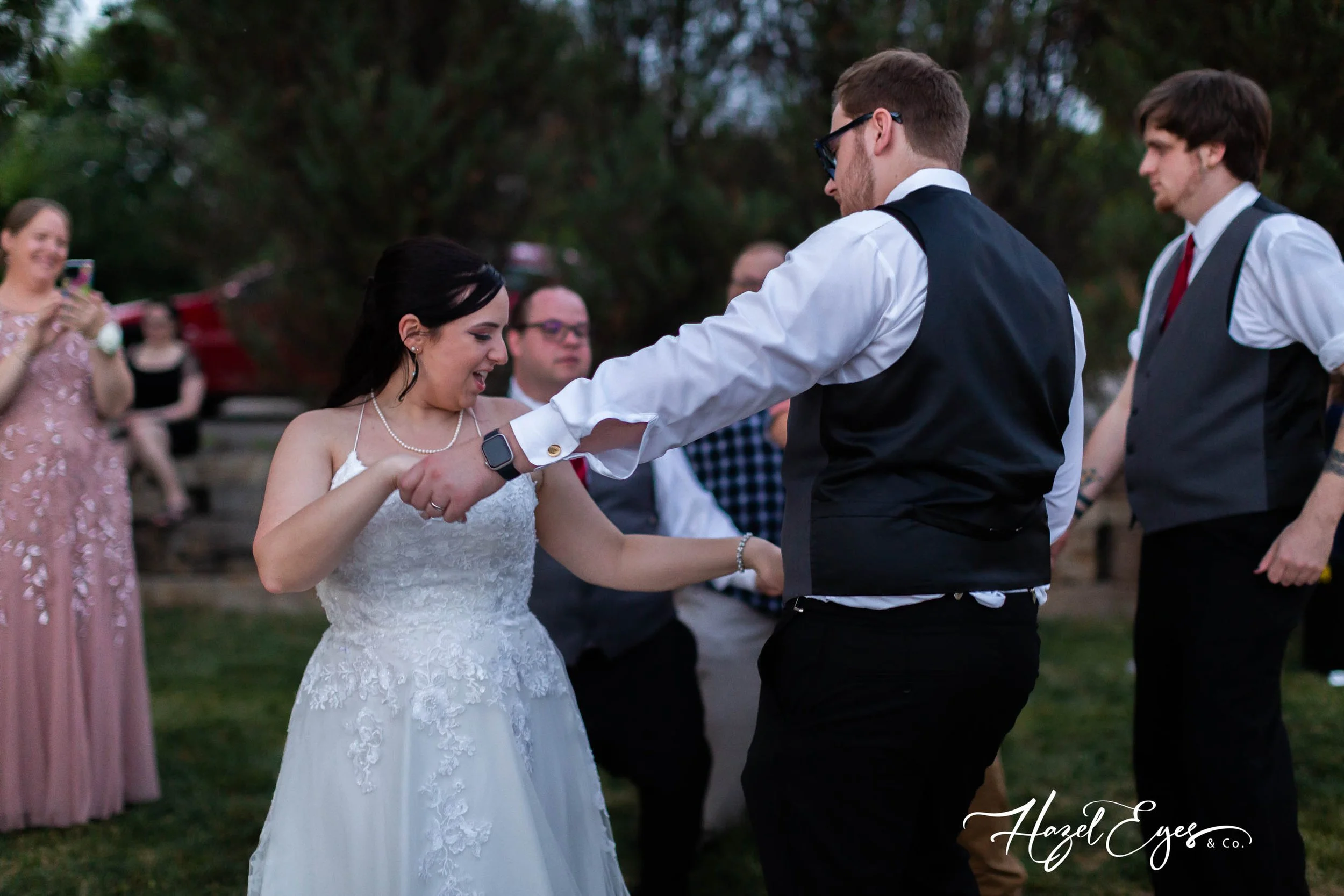 Bride and Groom in Documentary style wedding photography