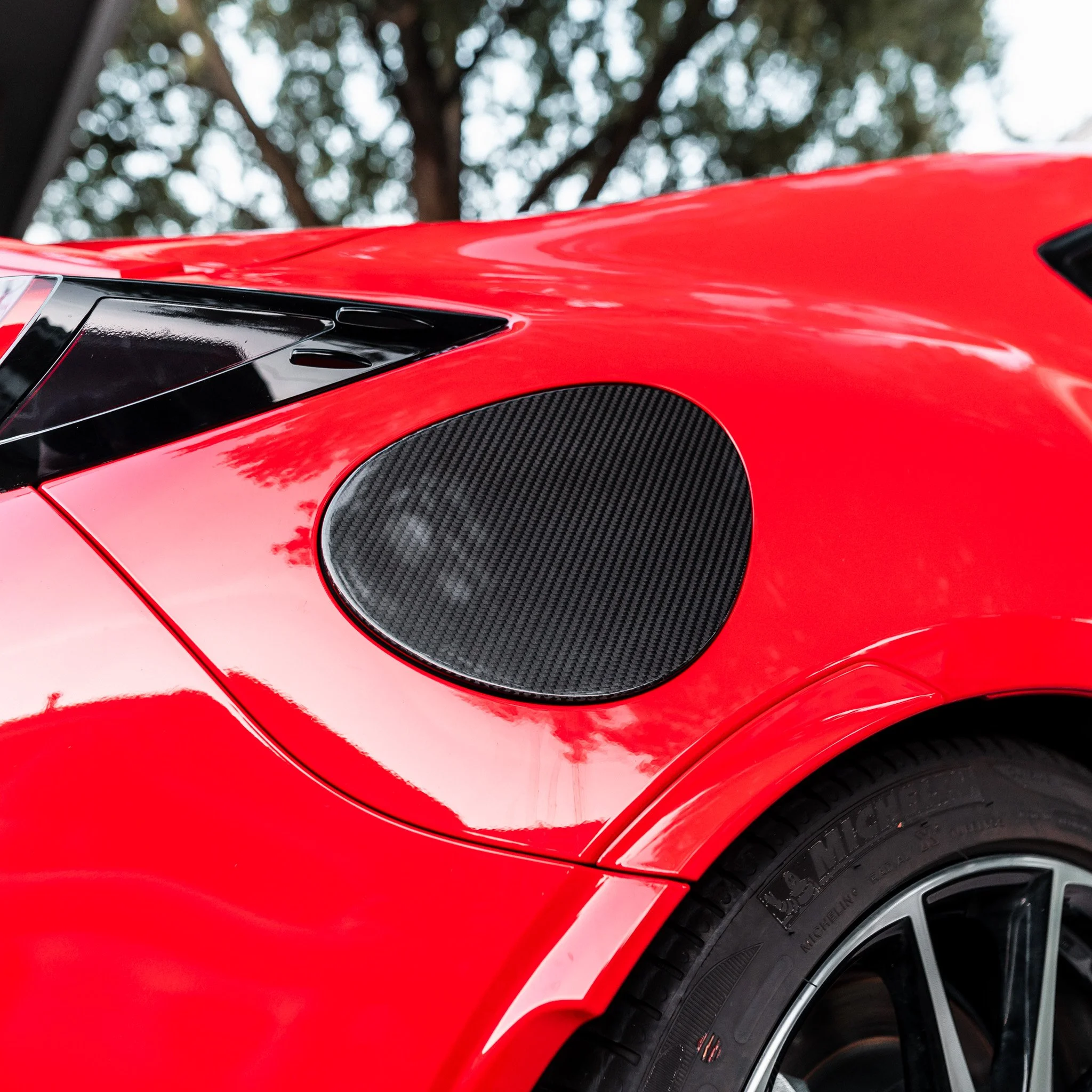 22+ GR86/BRZ Carbon Fiber Fuel Door Cover — driven.media