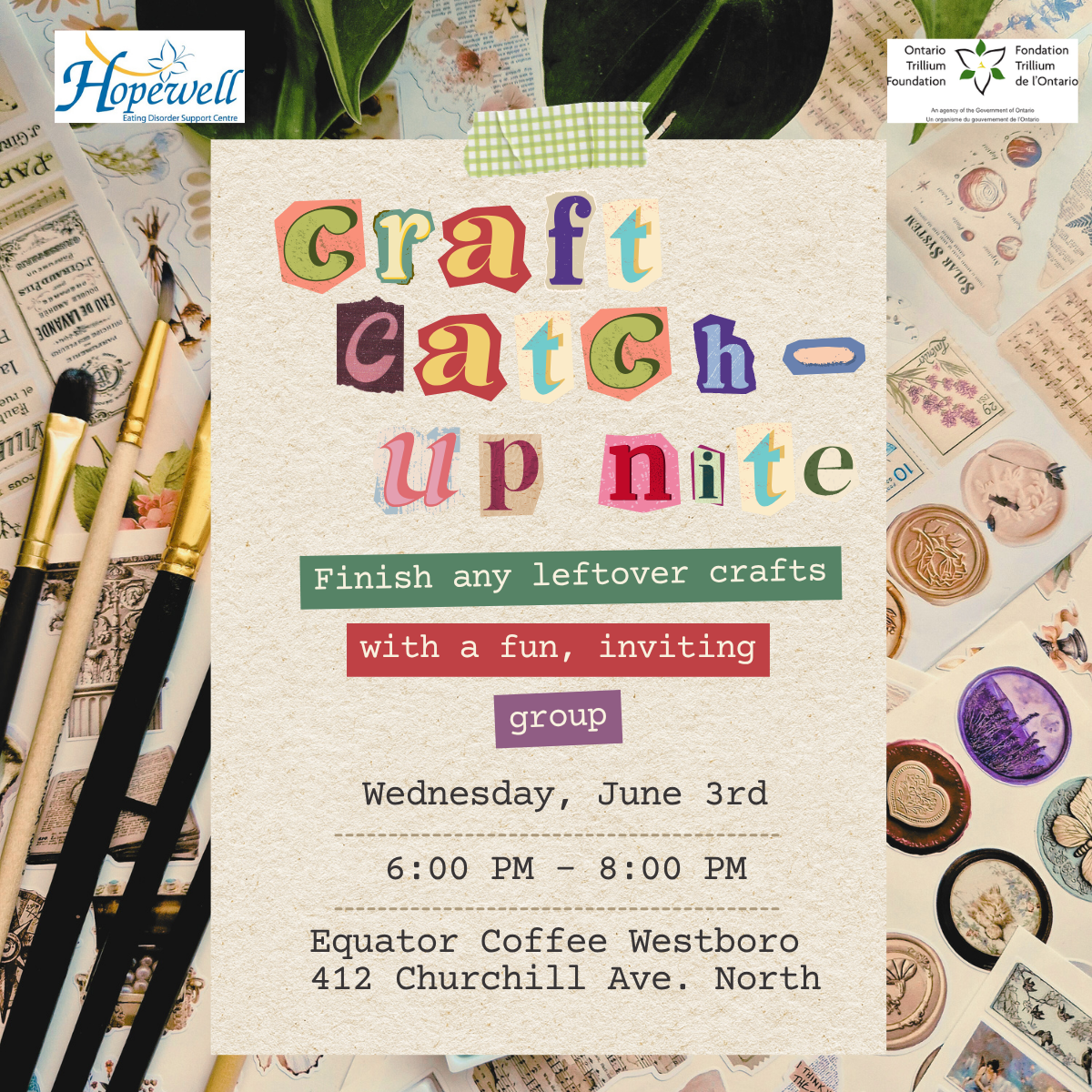 Craft Catch-Up Night | June 3rd
