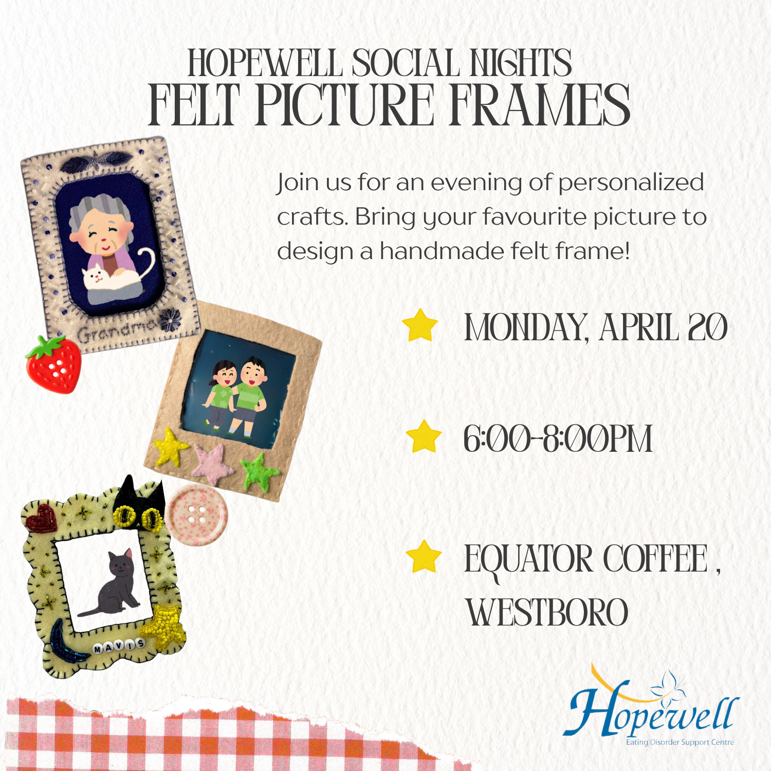 Felt Picture Frame | April 20th