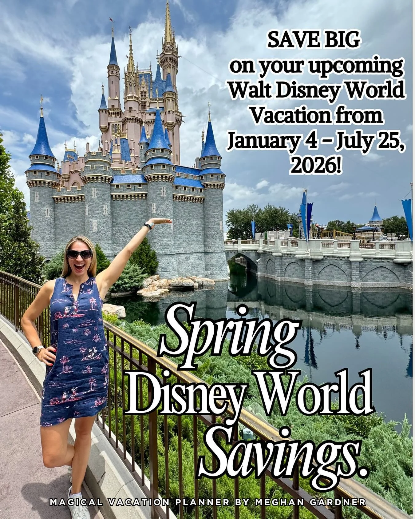 ‼️Big Disney Savings for 2026 Vacations‼️ 
Ready to make spring 2026 unforgettable? Comment below or reach out to me directly!!   Walt Disney World just announced four incredible ways to save on your next magical getaway: 🏰Room &amp; Ticket Package 