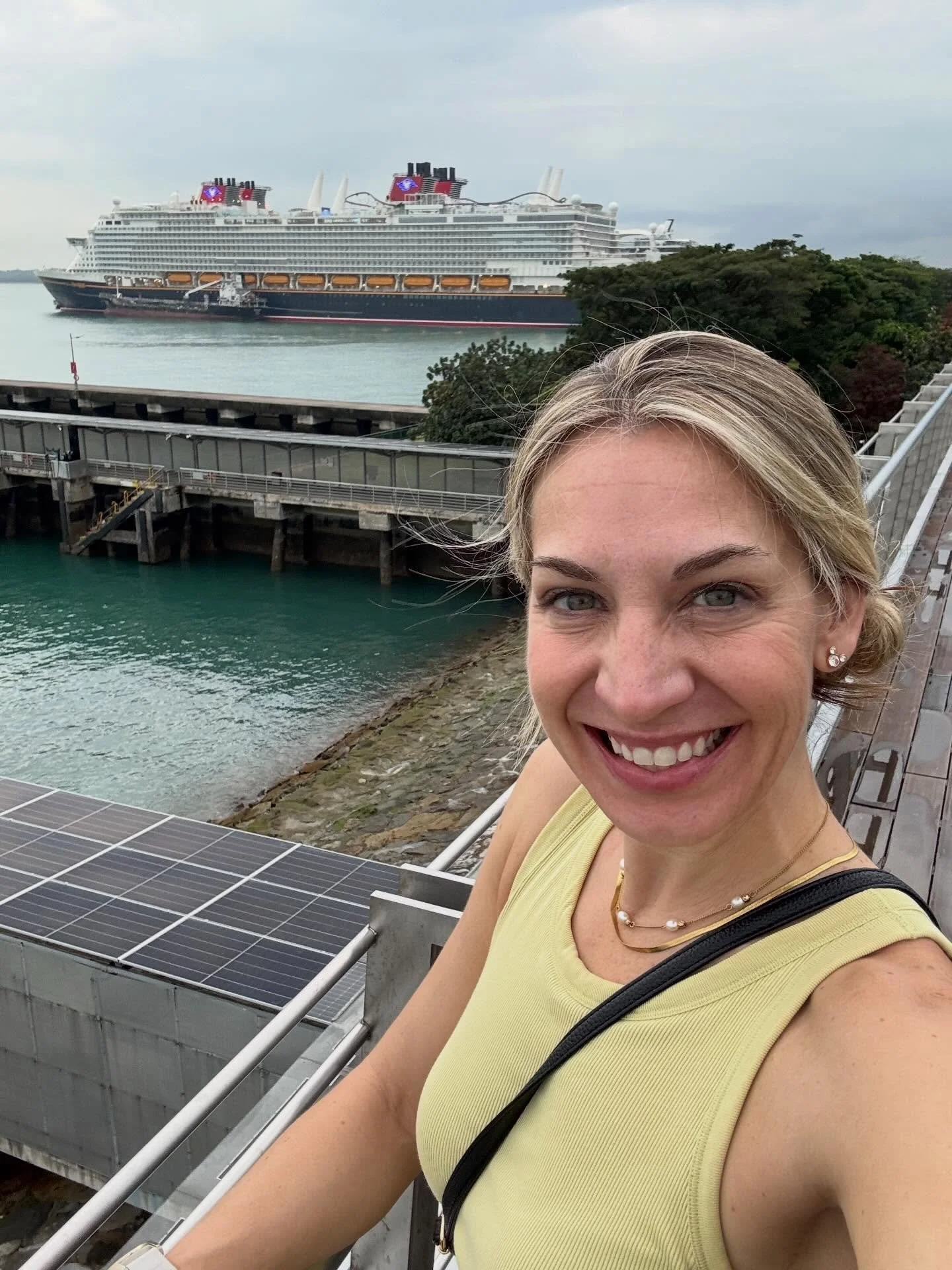 She&rsquo;s finally here! 🥳❤️🚢

I went to go check out the Disney Adventure today from where she&rsquo;ll be calling home for the next 5 years. 

I was crossing my fingers I might be able to catch a glimpse of the christening ceremony as Disney Cru