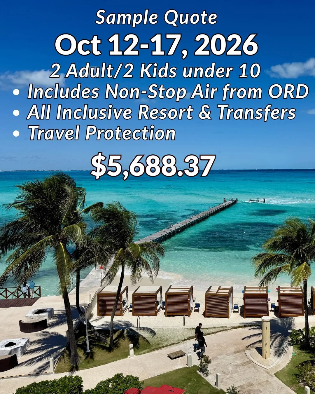 We need to chat about this family friendly, all inclusive resort!! 

One of the things that makes Hyatt Ziva Cancun stand out? The beach. 🌊

Thanks to its unique peninsula location, you get soft white sand, swimmable water, and stunning ocean views 