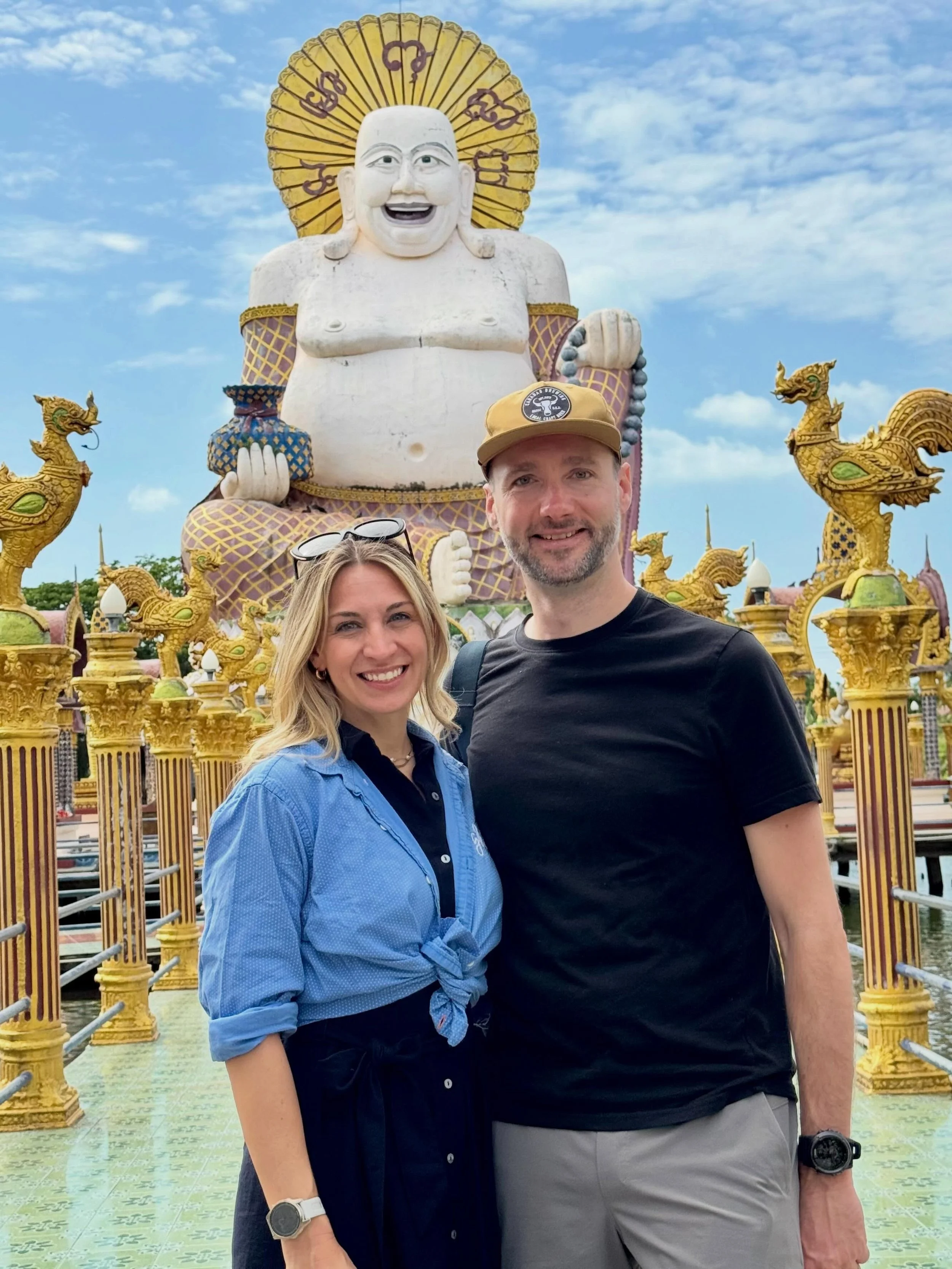 Some of my favorite sights from around Koh Samui island. 

Being on a smaller island gave us the time to see so many highlights. From temples, night markets, and breathtaking lunch views&hellip; to mummified monks and fire shows, the vibes of this pl