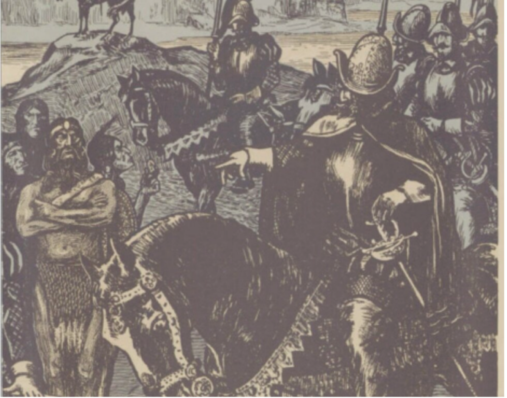 1929 DIVISION ART. Note the theme of conquest.