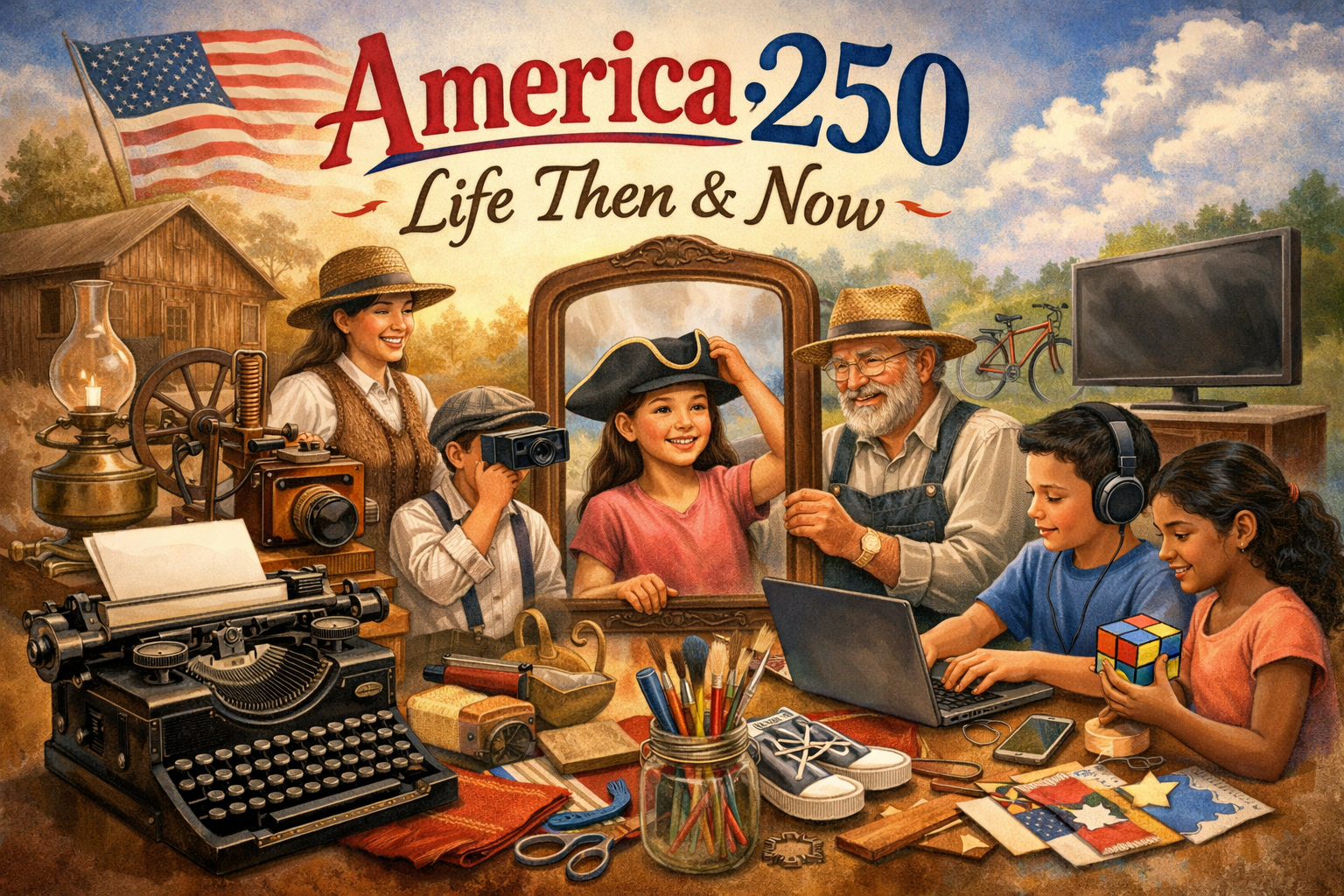 Celebrating 250! Life Then and Now