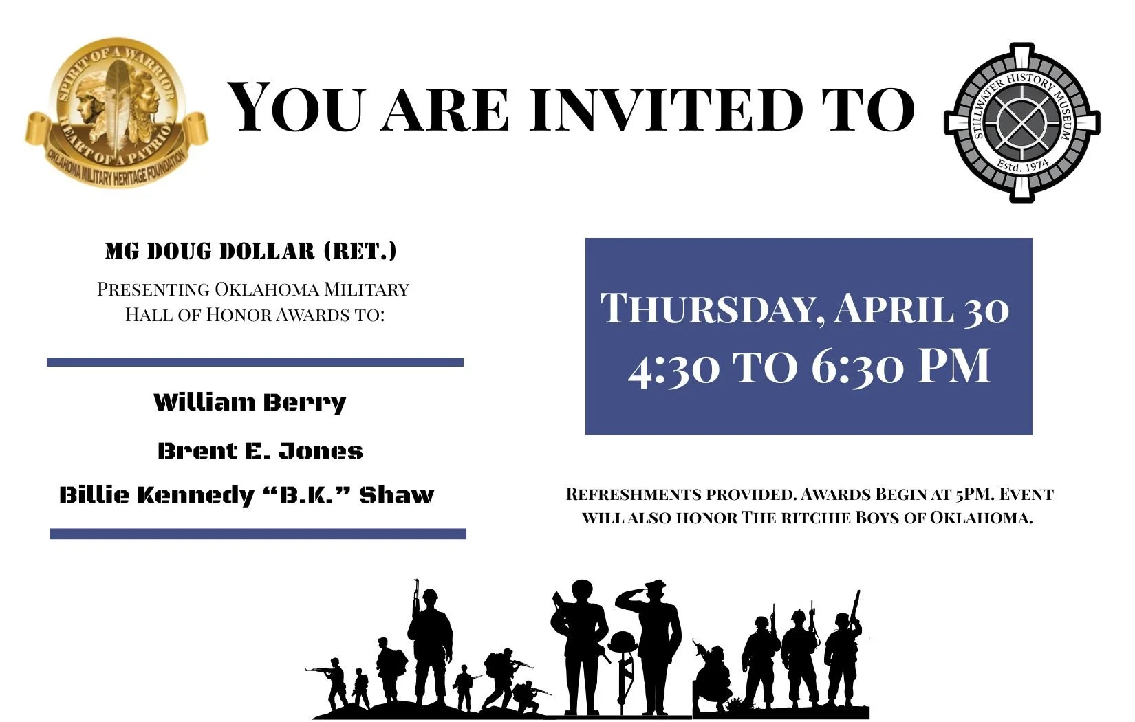  Oklahoma Military Hall of Honor Awards
