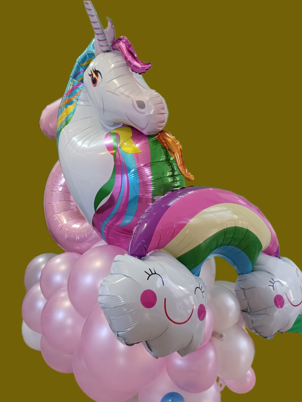 Paquete de decoración con globos con Unicornio para cumpleaños de niño/a —  Festín Globos