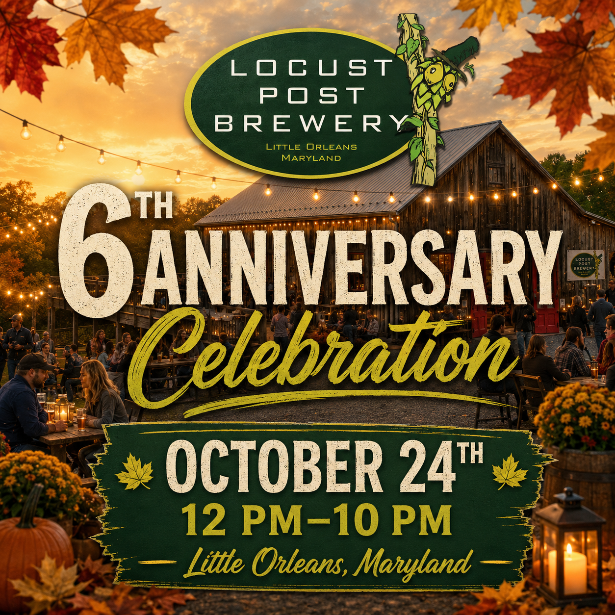 Locust Post Brewery 6th Anniversary celebration!