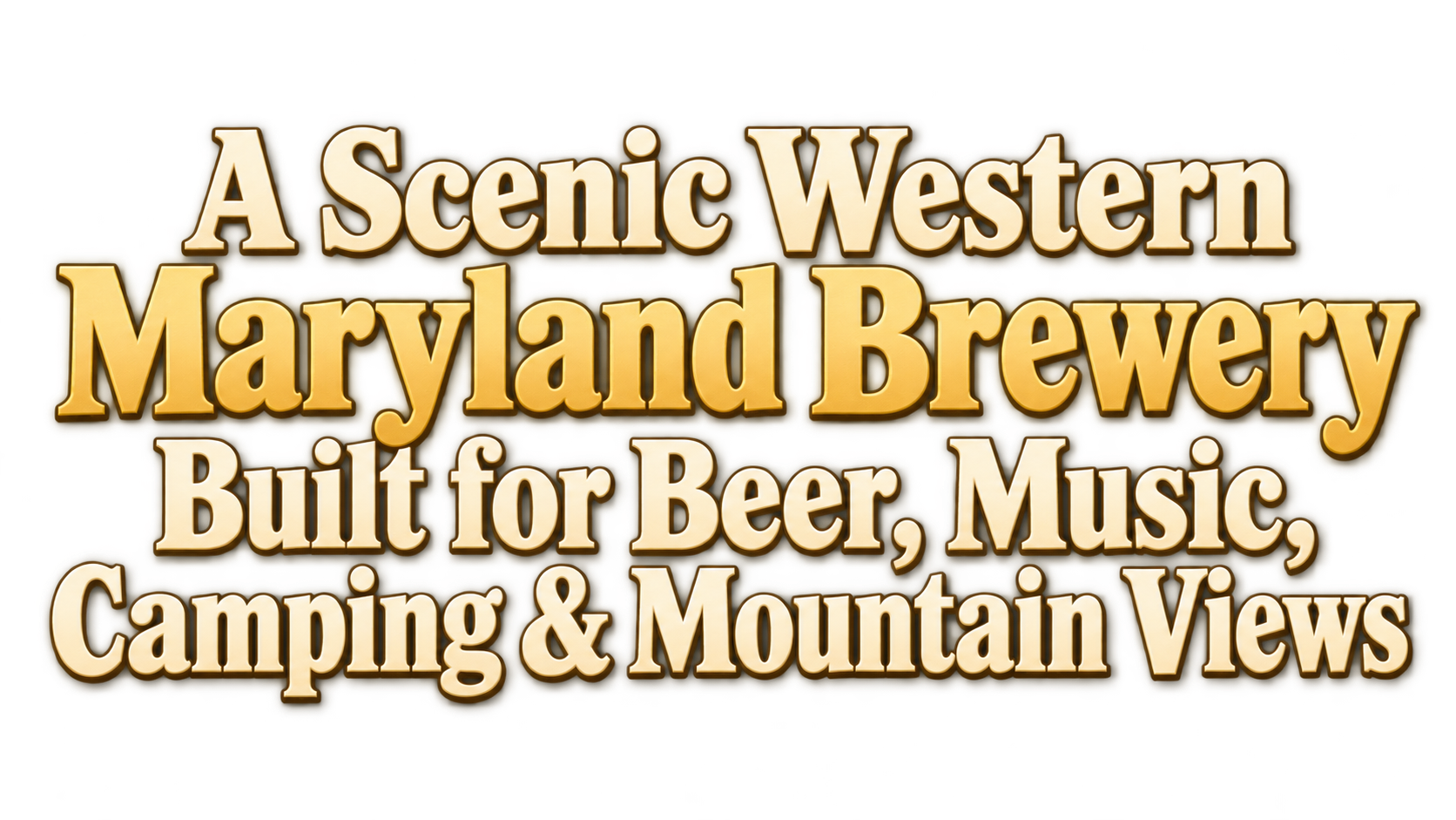 A scenic western maryland brewery built for beer, music, camping & mountain views
