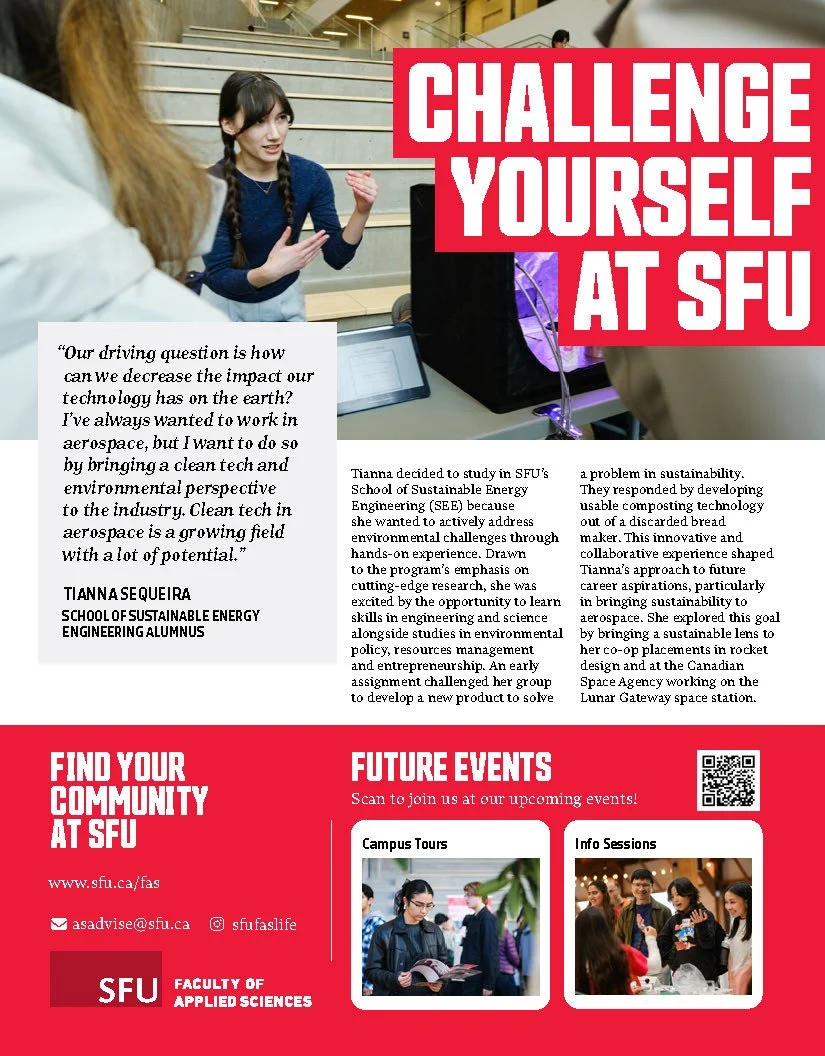 One page flyer