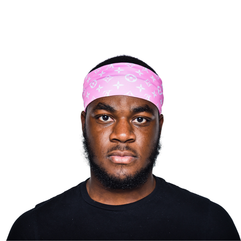 Brown LV Headband — DWdurags.com
