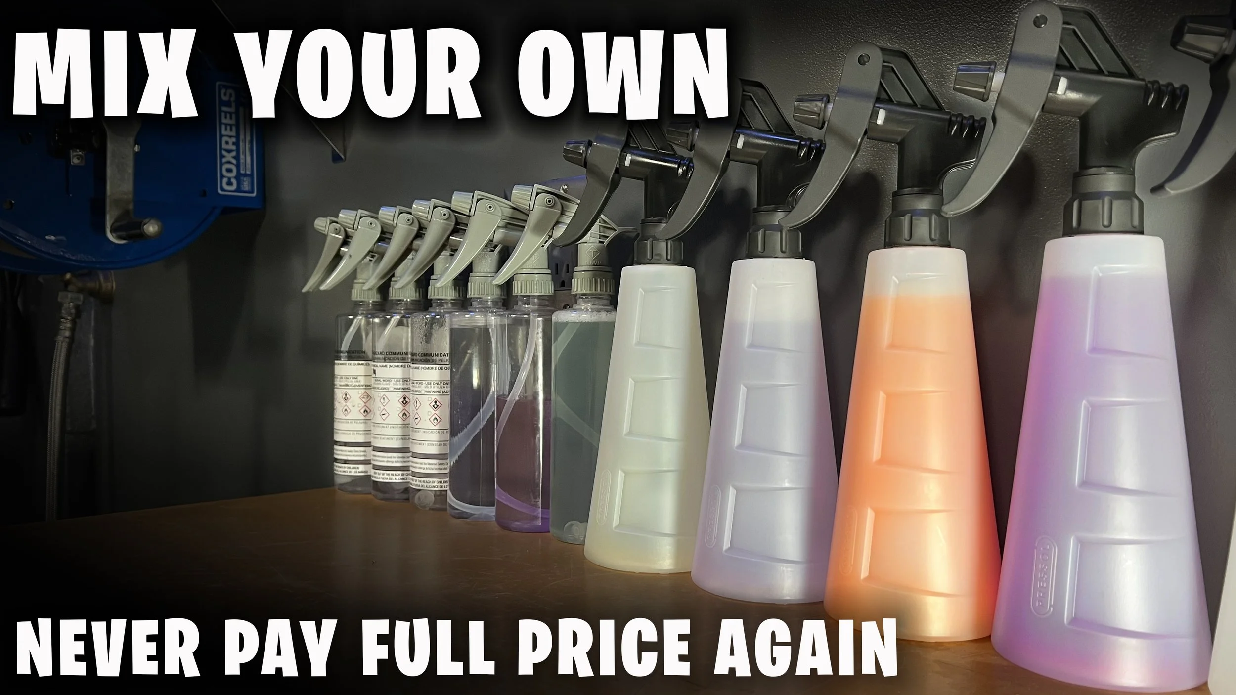 How to properly dilute professional auto detailing products. Dilution