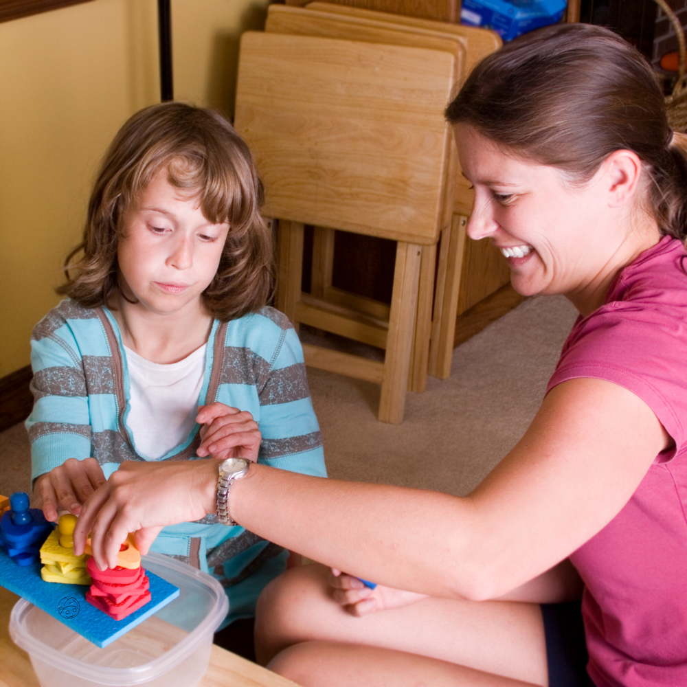 child with disabilities reciving therapy in kalamazoo