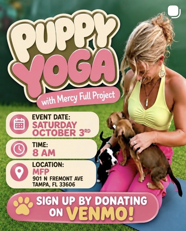 Puppy Yoga with Mercyfull Project 
