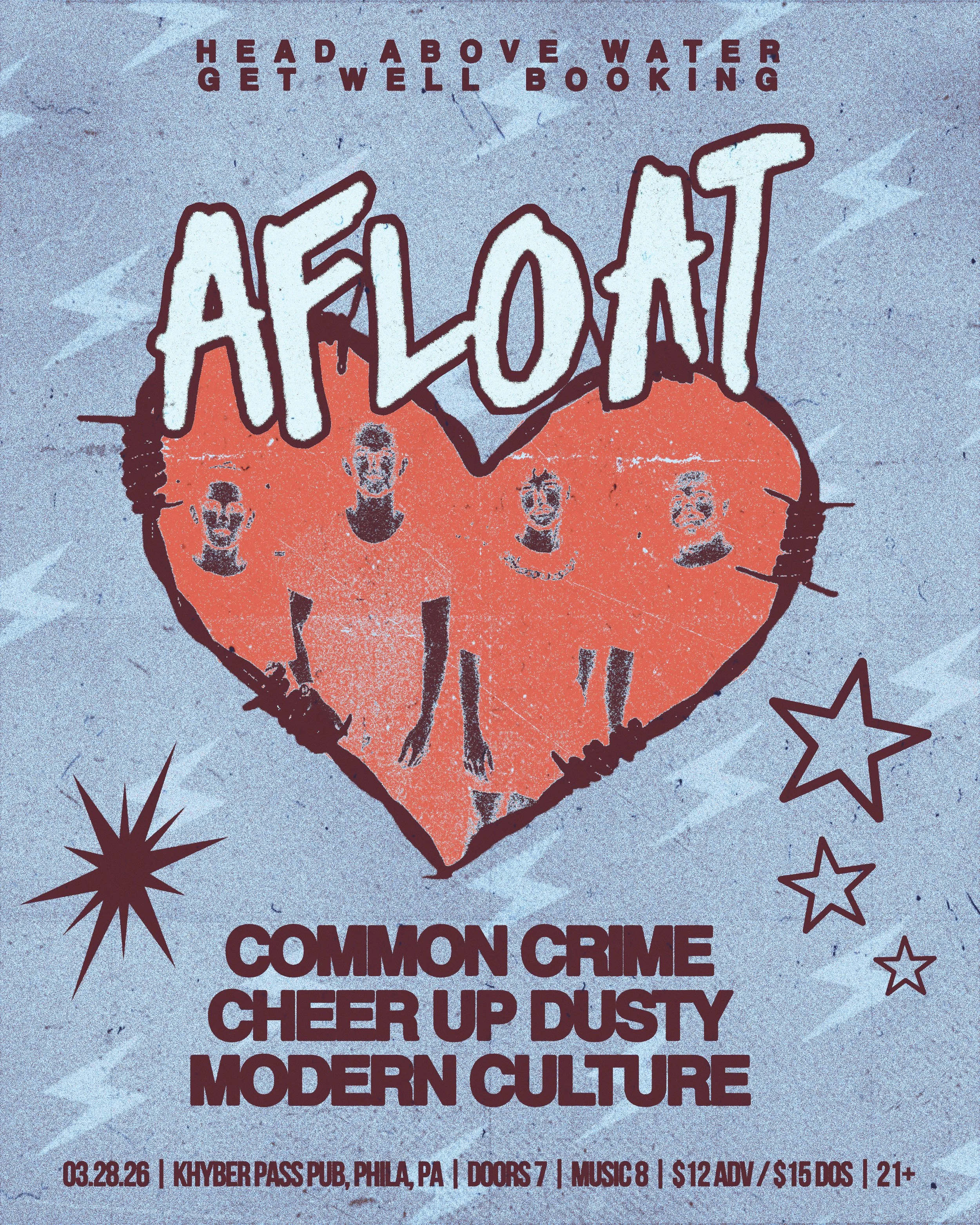 AFLOAT / COMMON CRIME / CHEER UP DUSTY / MODERN CULTURE  
