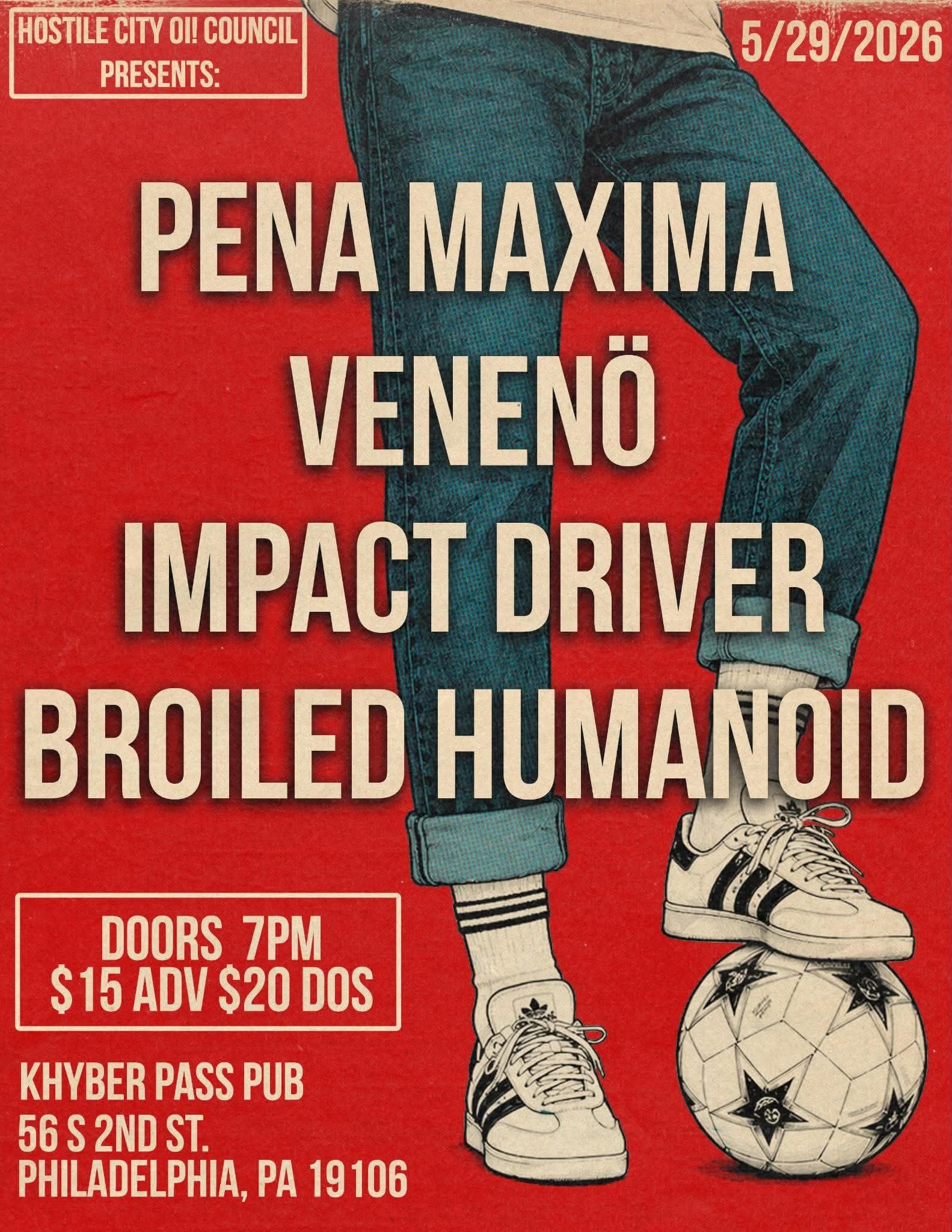 PENA MAXIMA / VENENO / IMPACT DRIVER / BROILED HUMANOID