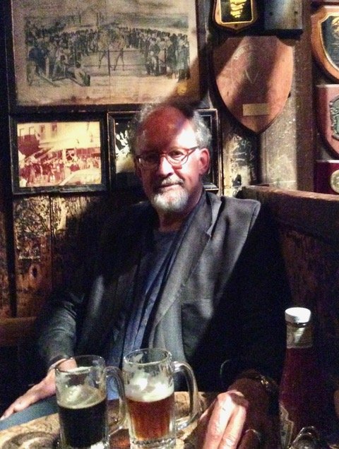 Simon Bainbridge in one of his favourite spots, McSorley's Old Ale House (East Village, Manhattan, New York City) - September 2015