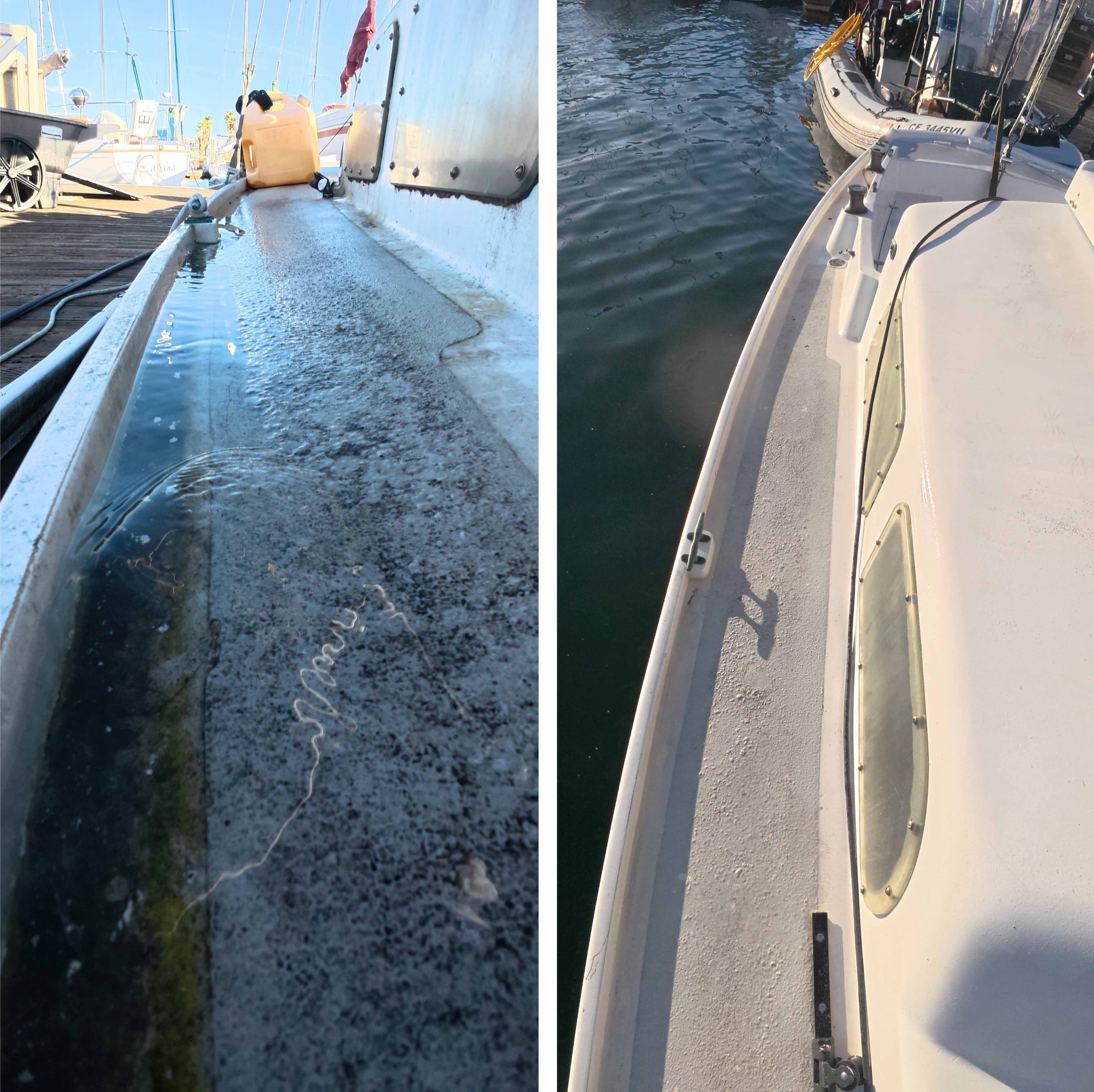 We now offer boat pressure washing