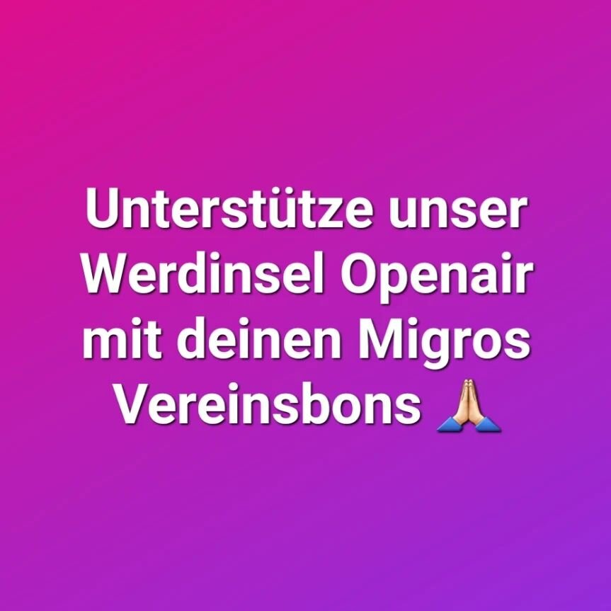 DANKE 🩷 Link in Bio ➡️ @werdinsel_openair