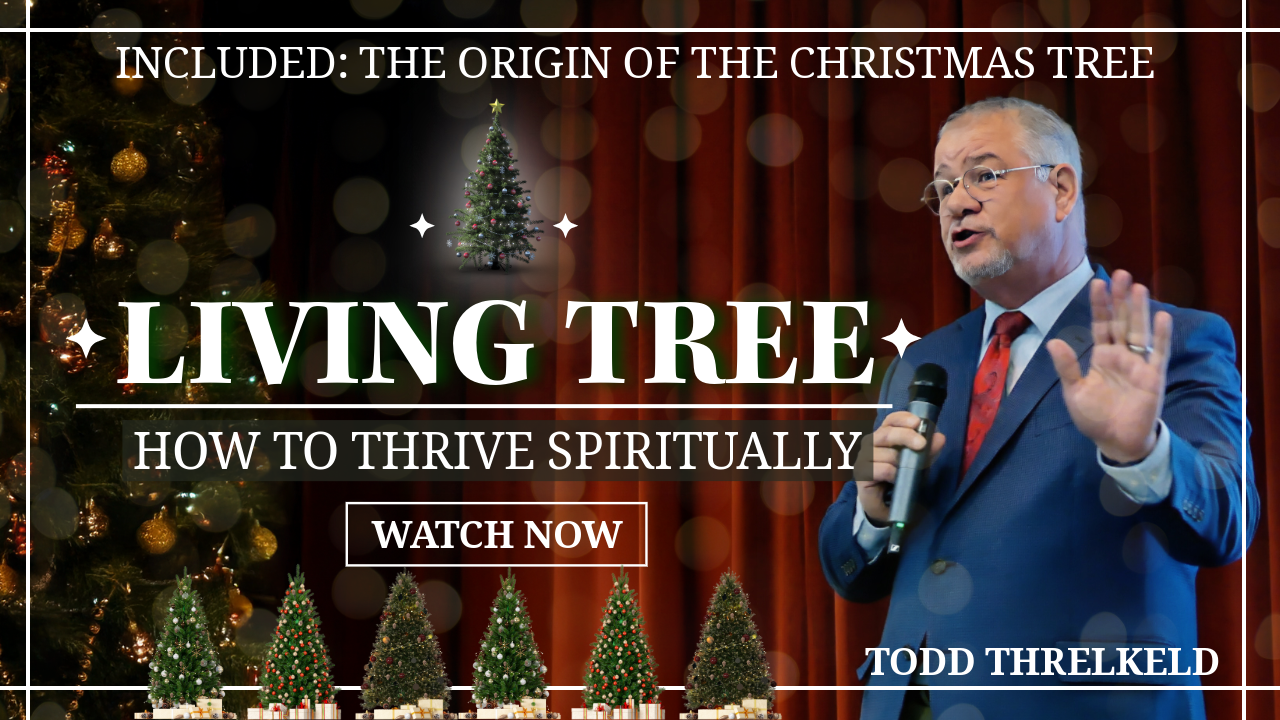 Bro. Todd Threlkeld brings a message from Psalm 1 telling how we as people can truly thrive by being planted as a tree in God's Word. Included is the story of the origin of the Christmas tree. 
