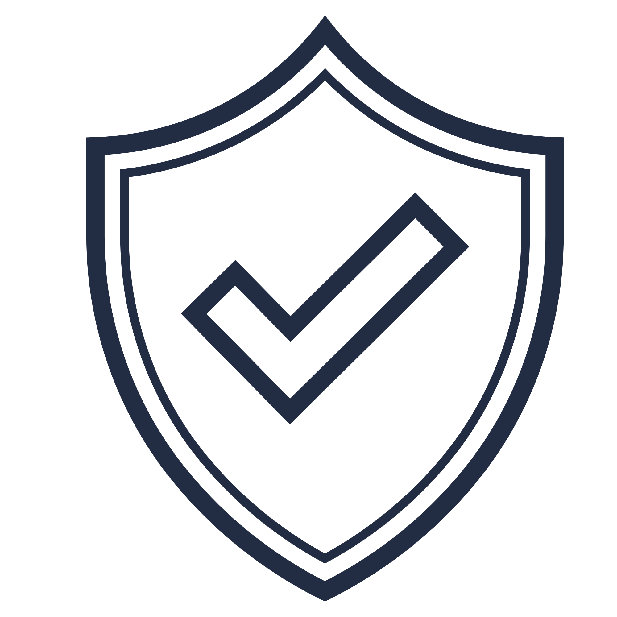 Shield icon with a checkmark inside.