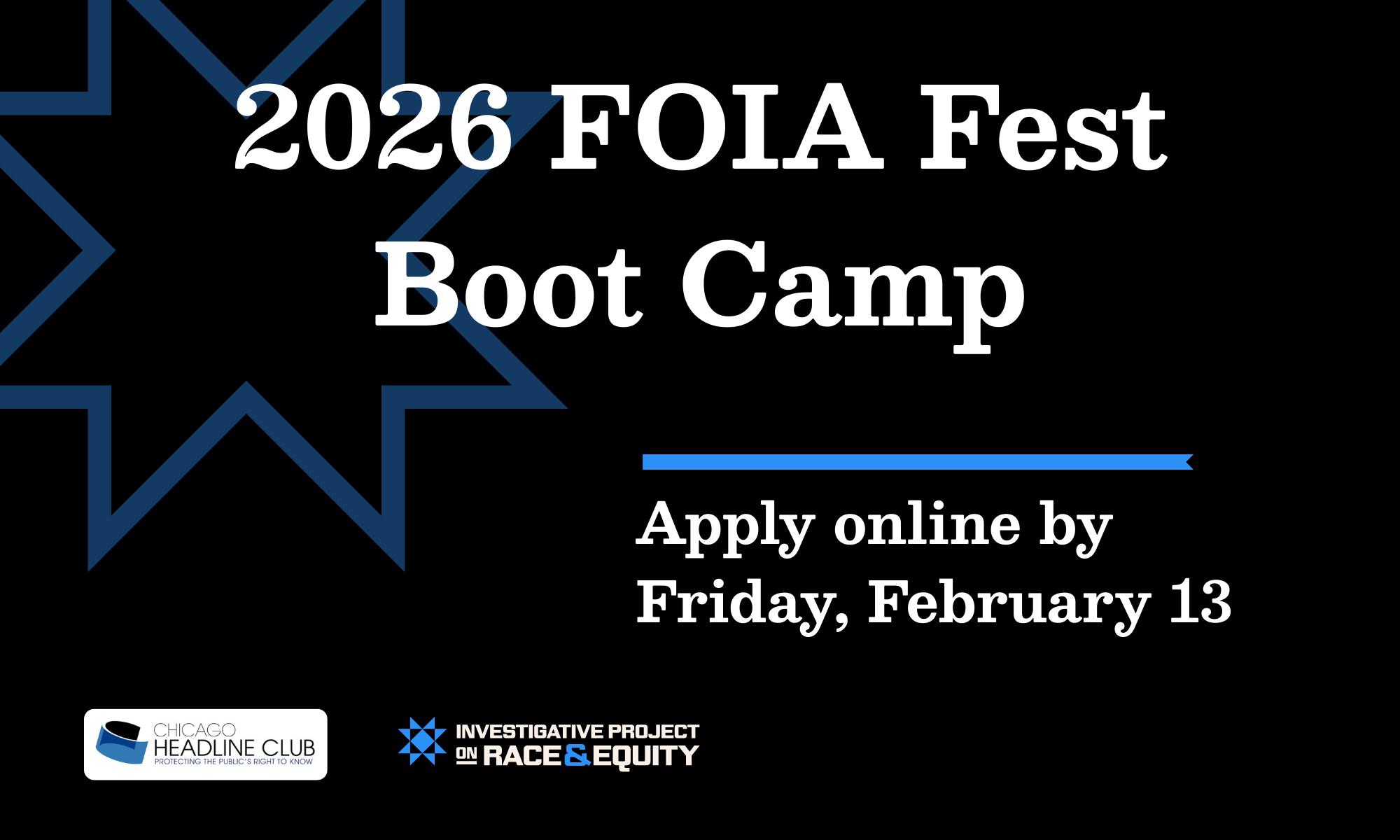 2026 FOIA Fest Bootcamp: Apply by Friday, Feb. 13