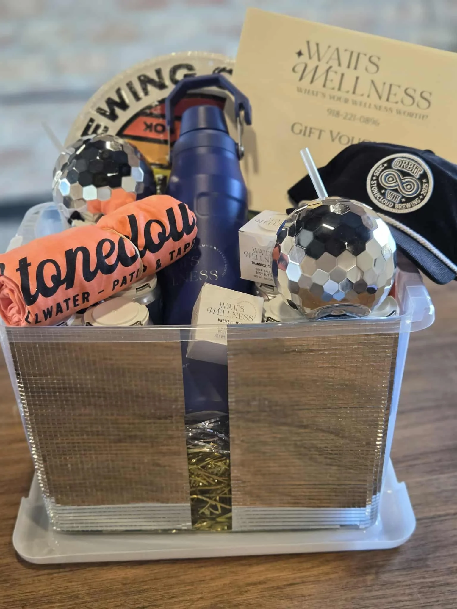 Disco Inferno Raffle Basket