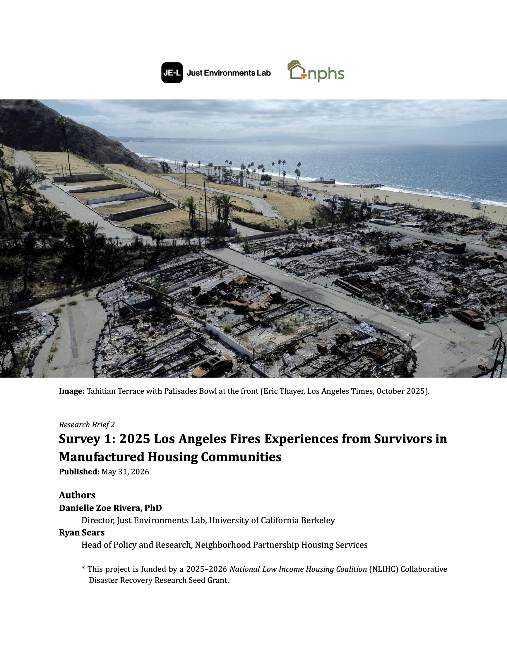 Cover of our Survey 2 report